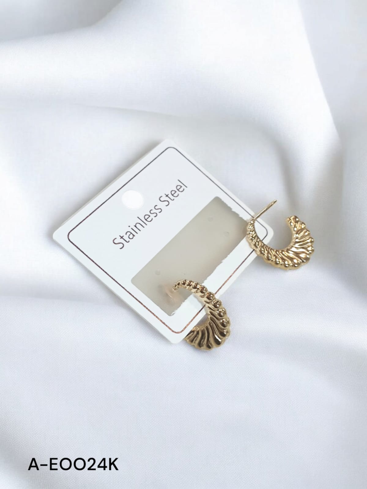 Nine-2-Five Golden Hoops Anti Tarnish Earrings