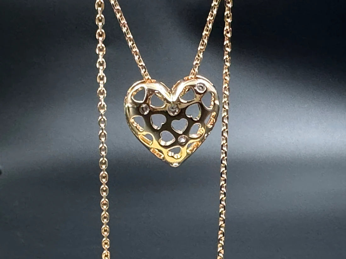 ANTI TARNISH STAINLESS STEEL HEART SHAPED PENDENT SET