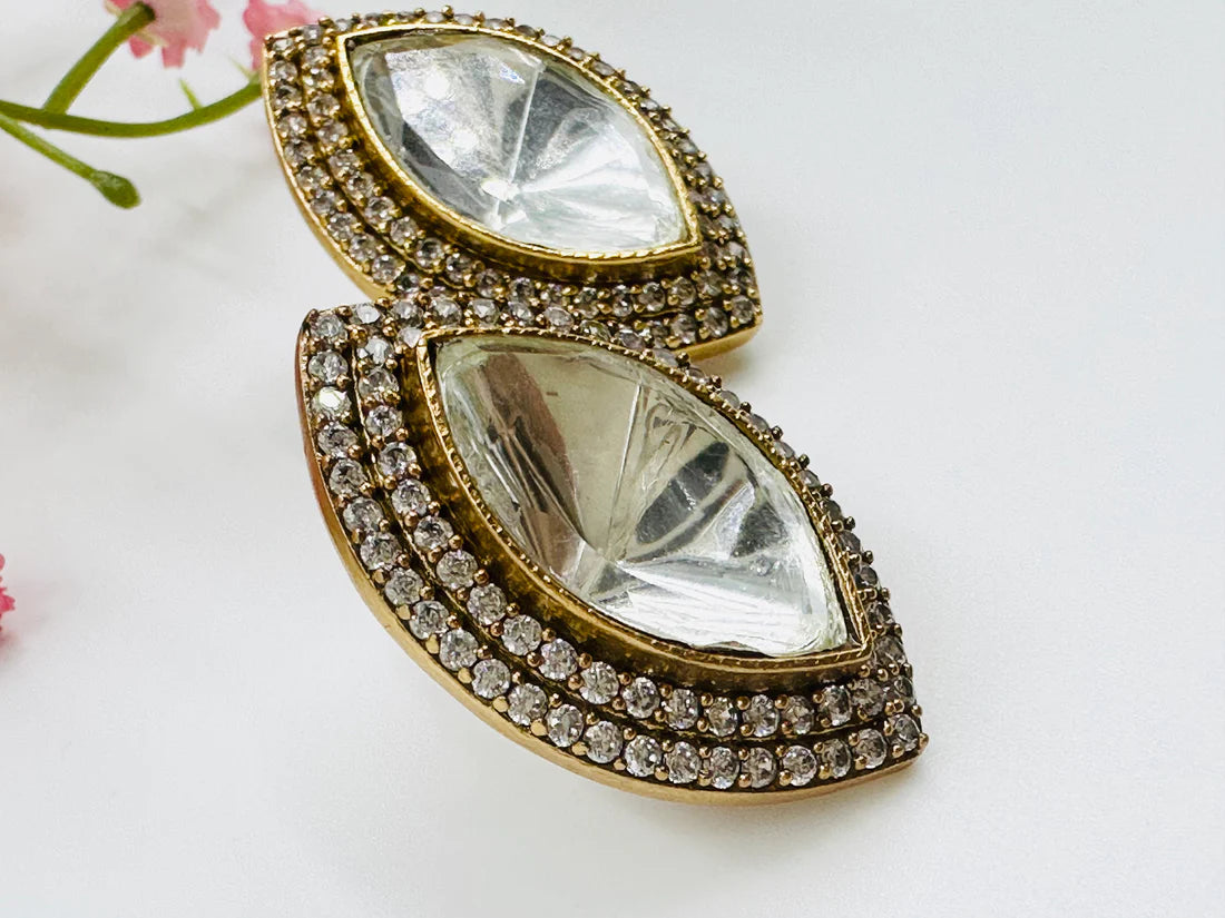 SPARKLING KUNDAN EARRING/TOPS