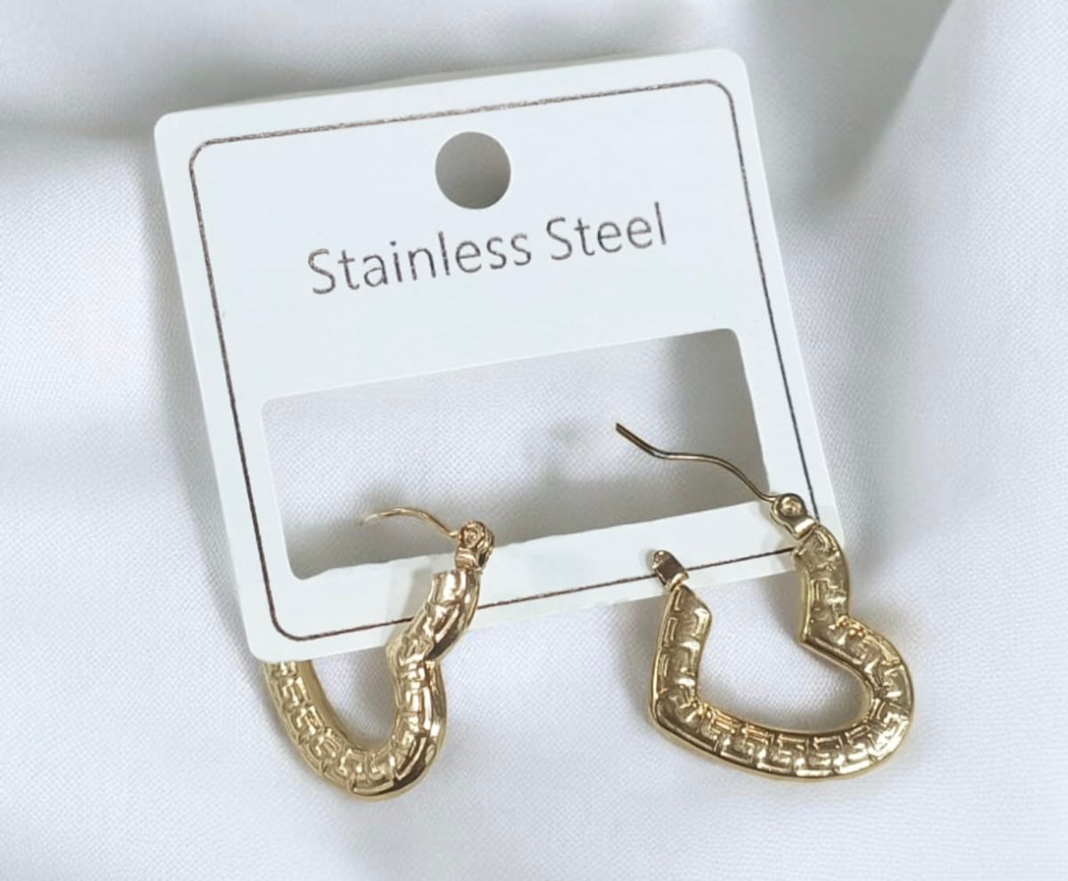 Nine-2-Five Heart Anti Tarnish Earring