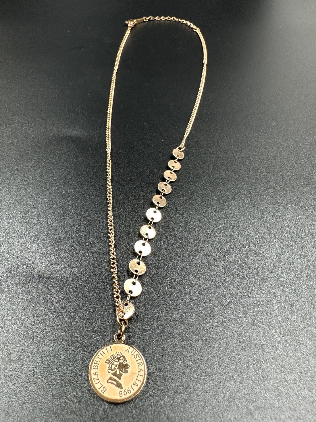 ELEGANT ANTI TARNISH STAINLESS STEEL DOUBLE LAYERED CHAIN (ROSE GOLD)