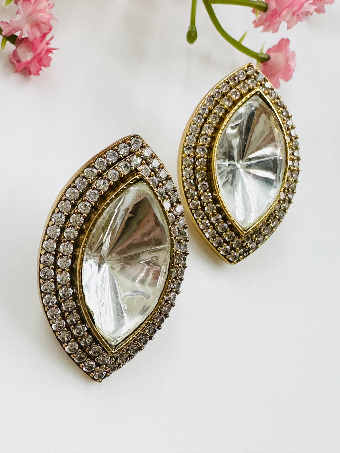 SPARKLING KUNDAN EARRING/TOPS