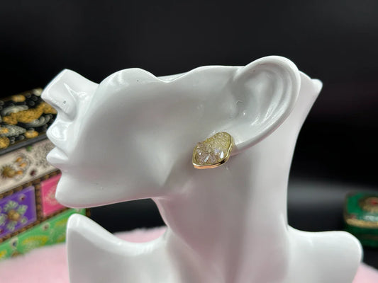 ELEGANT GLASS STONE STUDDED TOPS (WHITE AND GOLD)