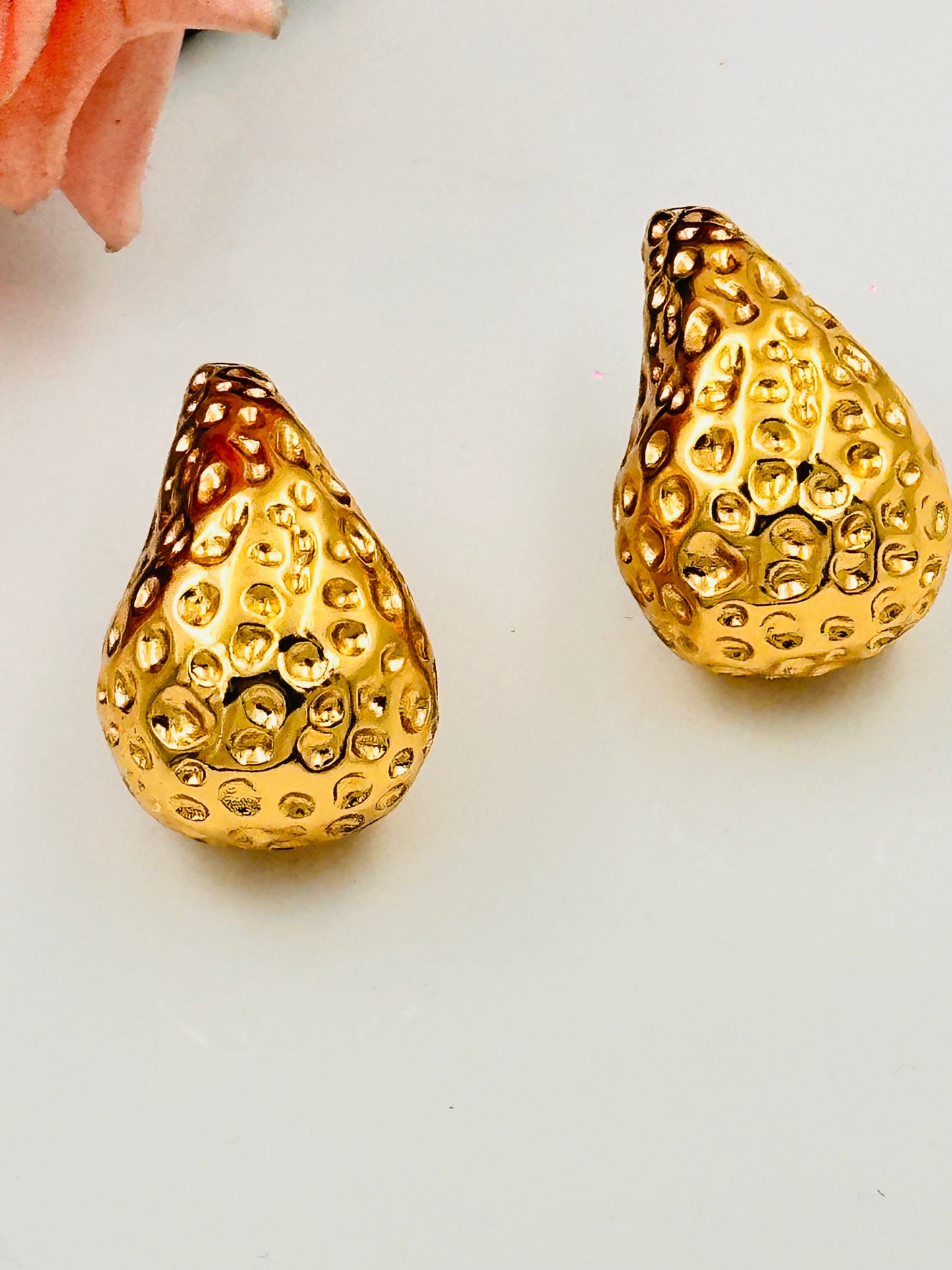 Golden Glow Stainless Steel Earrings - Elegant & Hypoallergenic Jewelry for Everyday Wear