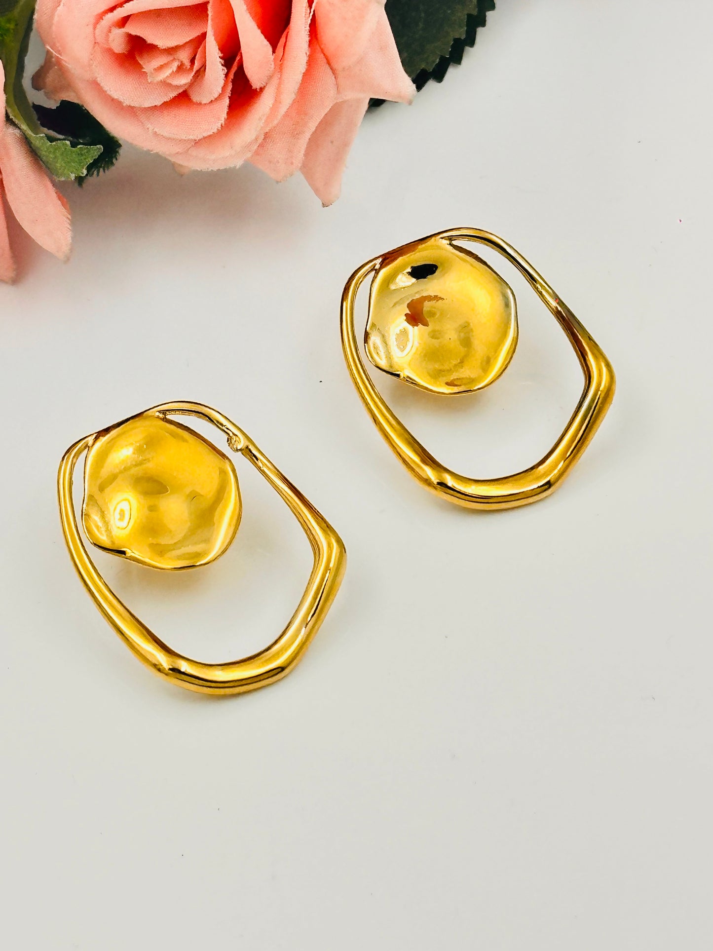 Chunky Golden Earrings