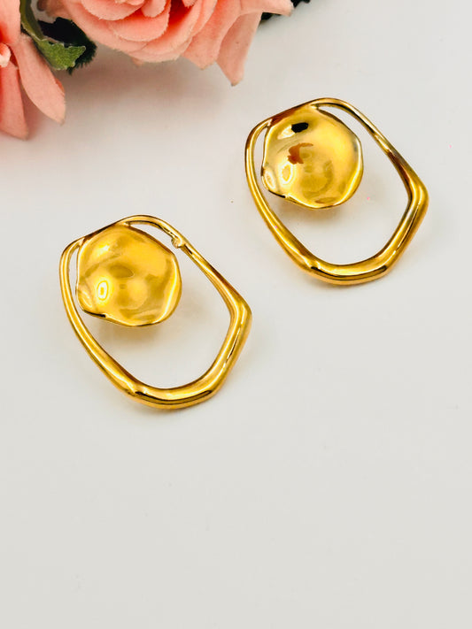 Chunky Golden Earrings