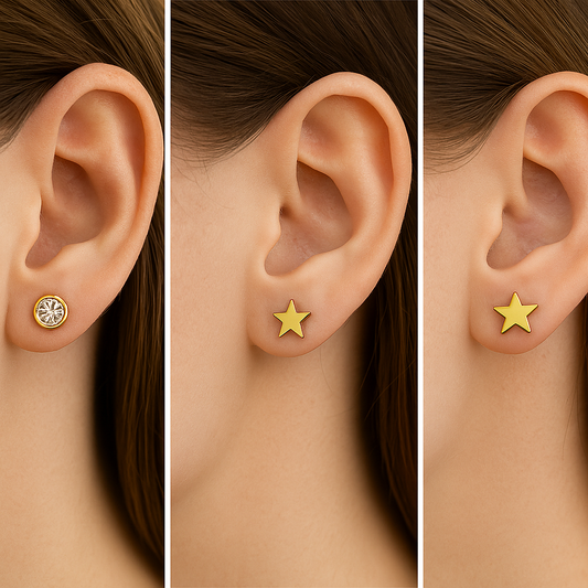 Crystal & Star Stud Set