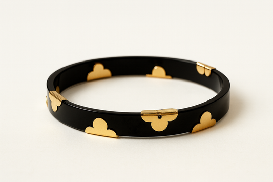 Black Clover Hinged Bangle