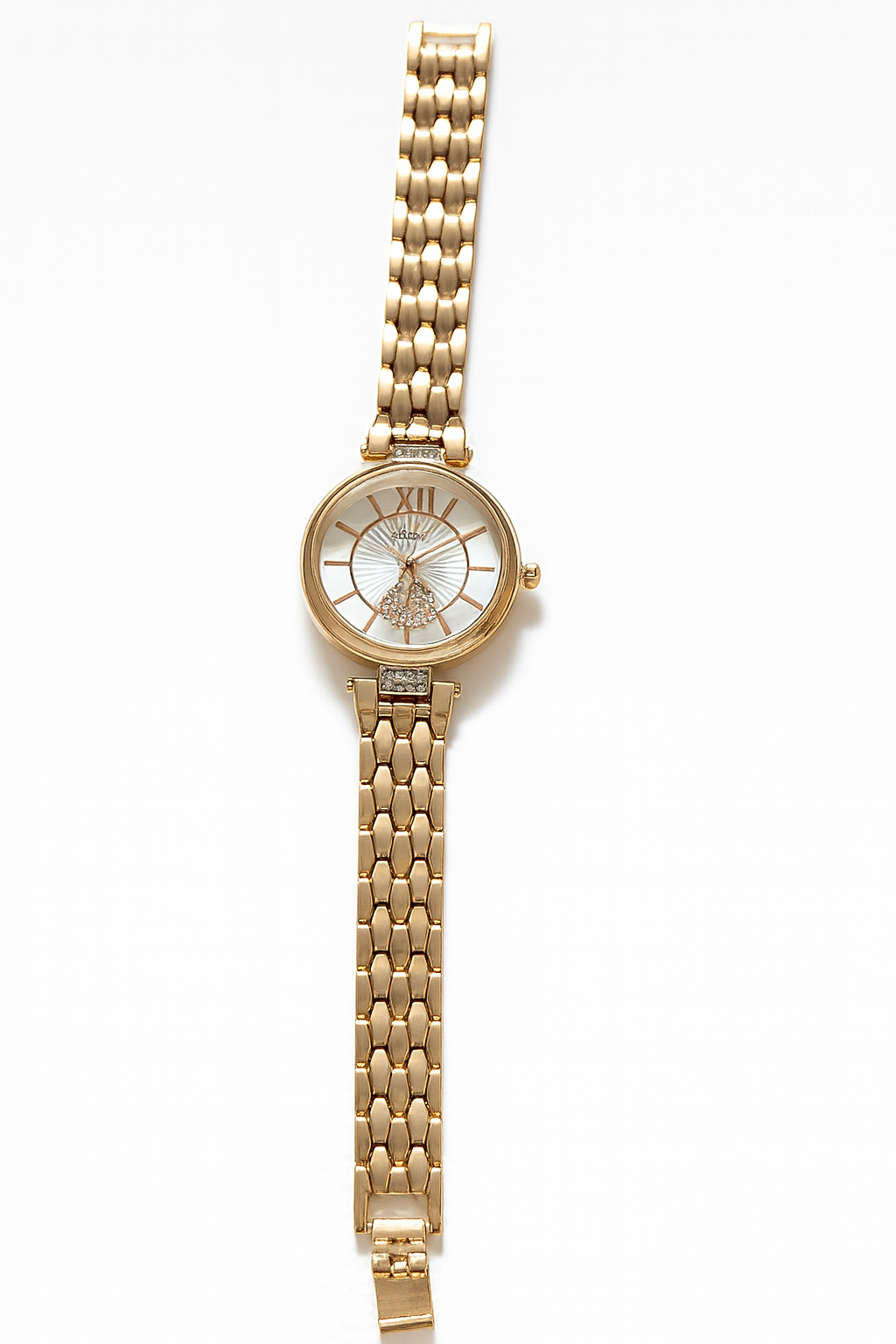 Rose Gold Women’s Bracelet Watch with Crystal Dial | Elegant Fashion Wristwatch
