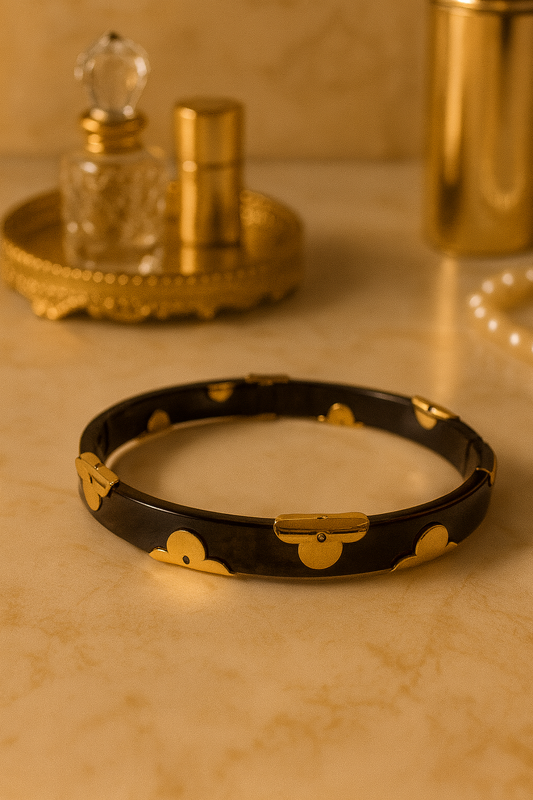 Black Clover Hinged Bangle