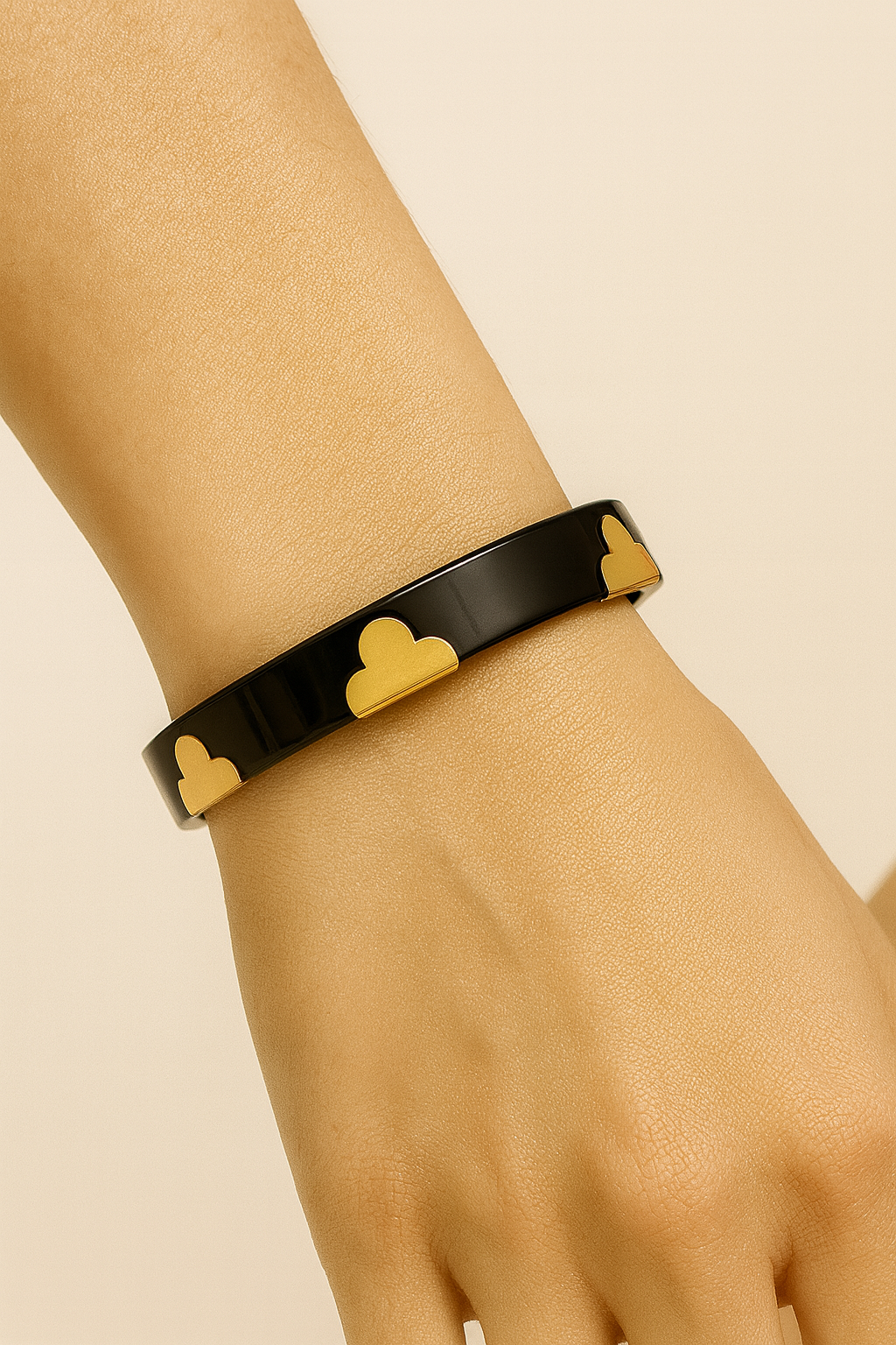Black Clover Hinged Bangle