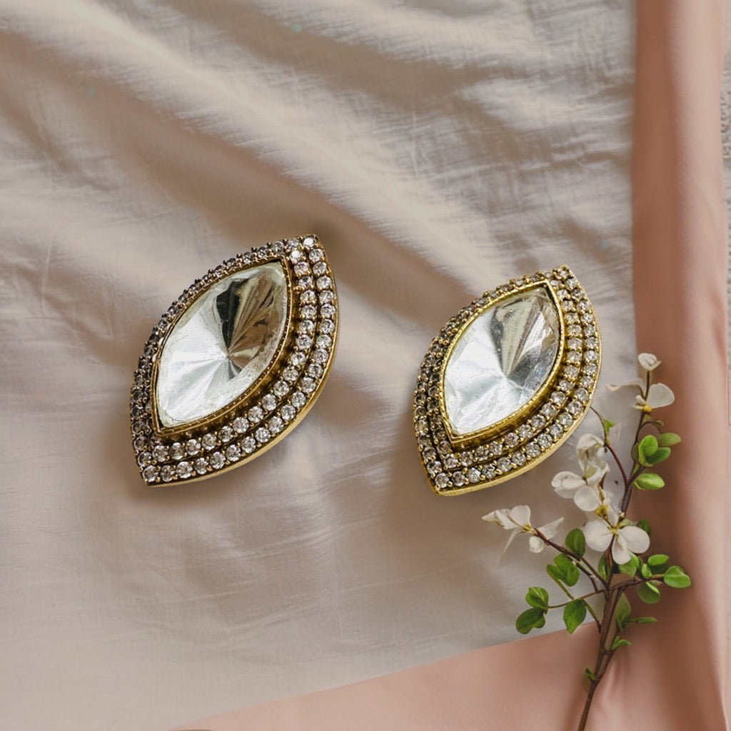 SPARKLING KUNDAN EARRING/TOPS
