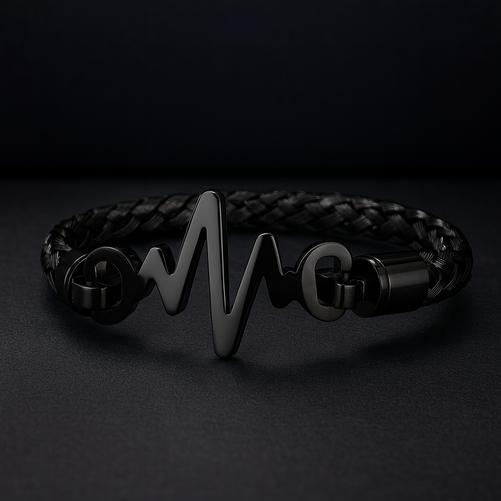 Black Pulse Fashion Bracelet